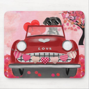 Deutsche Dogge Valentinstagsfreude Mousepad