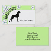 Deutsche Dogge Visitenkarte (Vorne/Hinten)