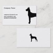 Deutsche Dogge, Visitenkarte (Vorne/Hinten)