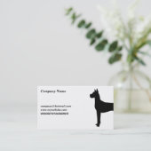 Deutsche Dogge, Visitenkarte (Stehend Vorderseite)