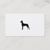 Deutsche Dogge, Visitenkarte (Rückseite)