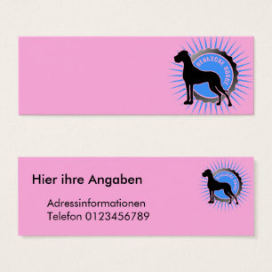 Deutsche Dogge Visitentententenkarte