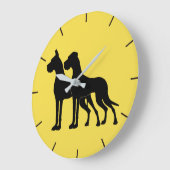 Deutsche Dogge Wallwatch Große Wanduhr (Winkel)