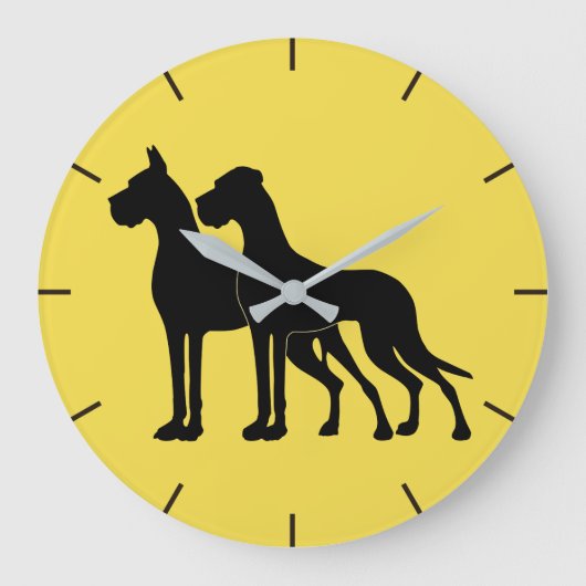 Deutsche Dogge Wallwatch Große Wanduhr (Vorderseite)