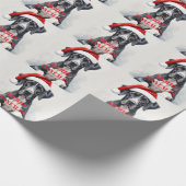 Deutsche Dogge WEIHNACHTEN Geschenkpapier (Ecke)
