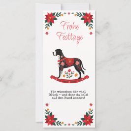 Deutsche Dogge Weihnachten Grußkarte