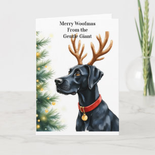 Deutsche Dogge Weihnachten  Karte