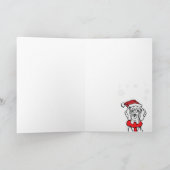 Deutsche Dogge Weihnachten Karte (Innenseite)