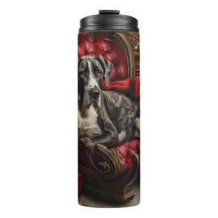 Deutsche Dogge Weihnachtsfest Thermosbecher