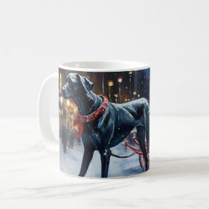 Deutsche Dogge Weihnachtsfestzeit Kaffeetasse