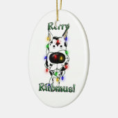 Deutsche Dogge - Weihnachtslichter Keramikornament (Links)