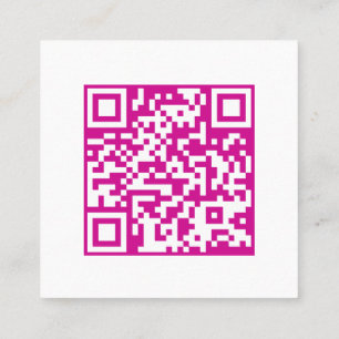 Deutsche Dogge Zeichnung und QR-Code Quadratische Visitenkarte