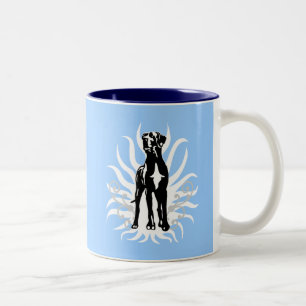 Deutsche Dogge Zucht Zweifarbige Tasse