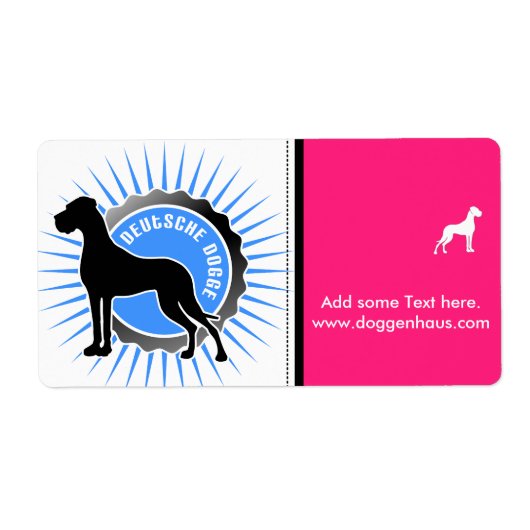 Deutsche Doggem Stern und Schrift (Vorne)