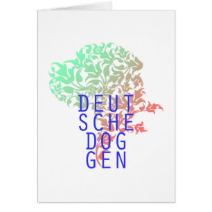 Deutsche Doggen Blatt Kopf