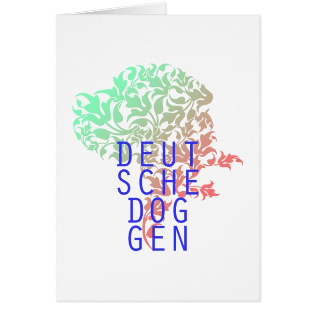 Deutsche Doggen Blatt Kopf (Vorne)