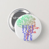 Deutsche Doggen Blatt Kopf Button (Vorne & Hinten)