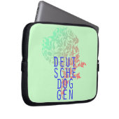 Deutsche Doggen Blatt Kopf Laptopschutzhülle (Vorne Rechts)