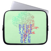 Deutsche Doggen Blatt Kopf Laptopschutzhülle (Vorderseite)