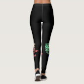 Deutsche Doggen blumig Leggings (Rückseite)