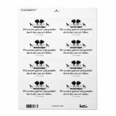 Deutsche Doggen Briefaufkleber (Vorne)