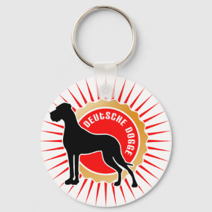 Deutsche Doggen deutscher Text Schlüsselanhänger