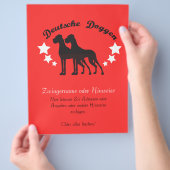 Deutsche Doggen Flyer (Hand)