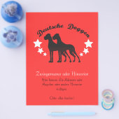 Deutsche Doggen Flyer (Einzeln)