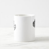 Deutsche Doggen Kopf Illustration Blatt Kaffeetasse (Mittel)