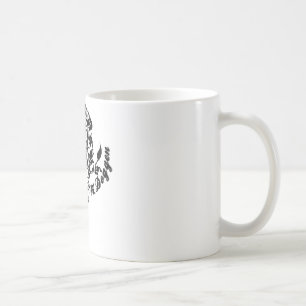 Deutsche Doggen Kopf Illustration Blatt Kaffeetasse