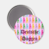 Deutsche Doggen-Logo Magnet (Vorderseite/Rückseite)