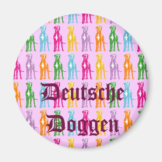 Deutsche Doggen-Logo Magnet (Vorne)