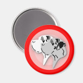 Deutsche Doggen Magnete Magnet (Vorderseite/Rückseite)