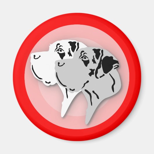 Deutsche Doggen Magnete Magnet (Vorne)