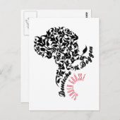 Deutsche Doggen senden Grüße Postkarte (Vorne/Hinten)