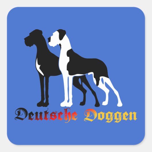 Deutsche Doggen Sticker (Vorderseite)