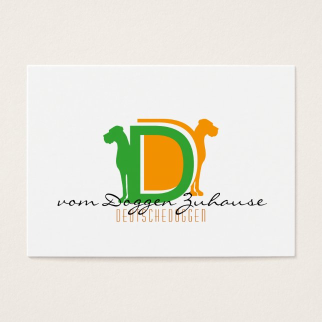 Deutsche Doggen Visitenkarten (Vorderseite)
