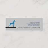 Deutsche Doggen Visitenkarten Mini Visitenkarte (Rückseite)