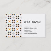 Deutsche Doggen Visitenkarten Visitenkarte (Rückseite)