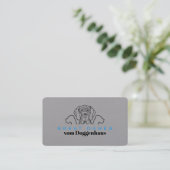 Deutsche Doggen Visitenkarten Visitenkarte (Stehend Vorderseite)