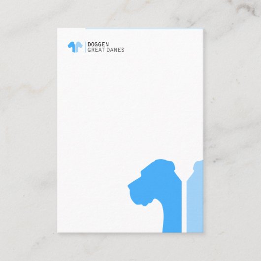 Deutsche Doggen Visitenkarten Visitenkarte (Vorderseite)