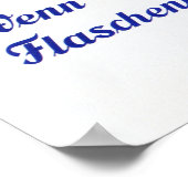 Deutsche Dortmunder RITTER BIER Retro Bierwerbung Poster (Ecke)