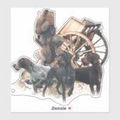 Deutsche Drahthaar Pointer Aufkleber (Blatt)