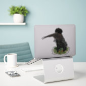 Deutsche Drahthaar Pointer Aufkleber (Laptop auf Schreibtisch)