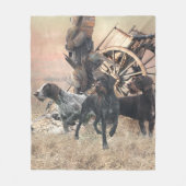 Deutsche Drahthaar Pointer-Aufkleber-Papierplatte Fleecedecke (Vorderseite)