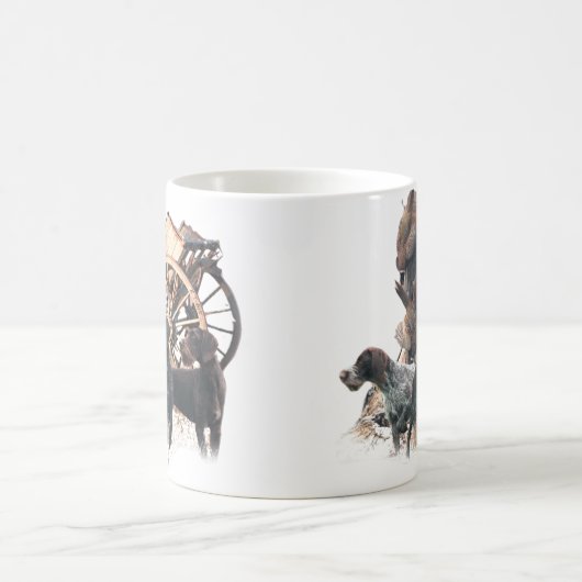 Deutsche Drahthaar Pointer-Aufkleber-Papierplatte Kaffeetasse (Mittel)