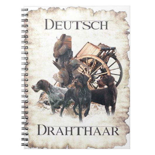 Deutsche Drahthaar Pointer-Aufkleber-Papierplatte Notizblock (Vorderseite)