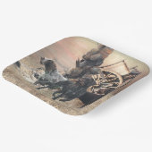 Deutsche Drahthaar Pointer Aufkleber Pappteller (Gewinkelt)