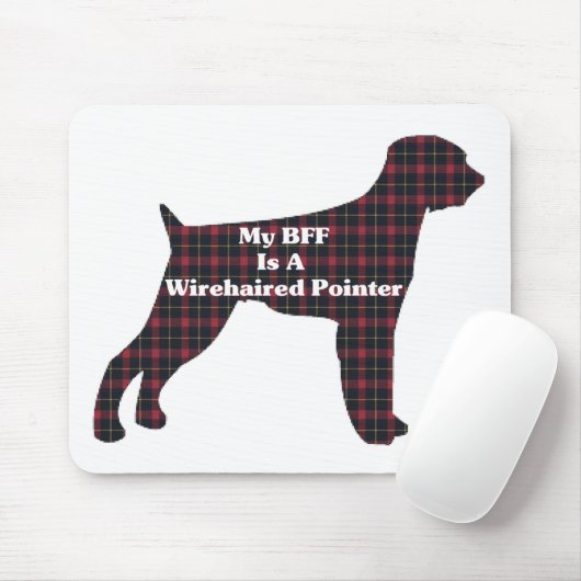 Deutsche Drahthaar Pointer BESTE FREUNDIN Mousepad (Mit Mouse)