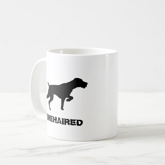 Deutsche Drahthaar Pointer Coffee Tasse (Vorderseite Links)